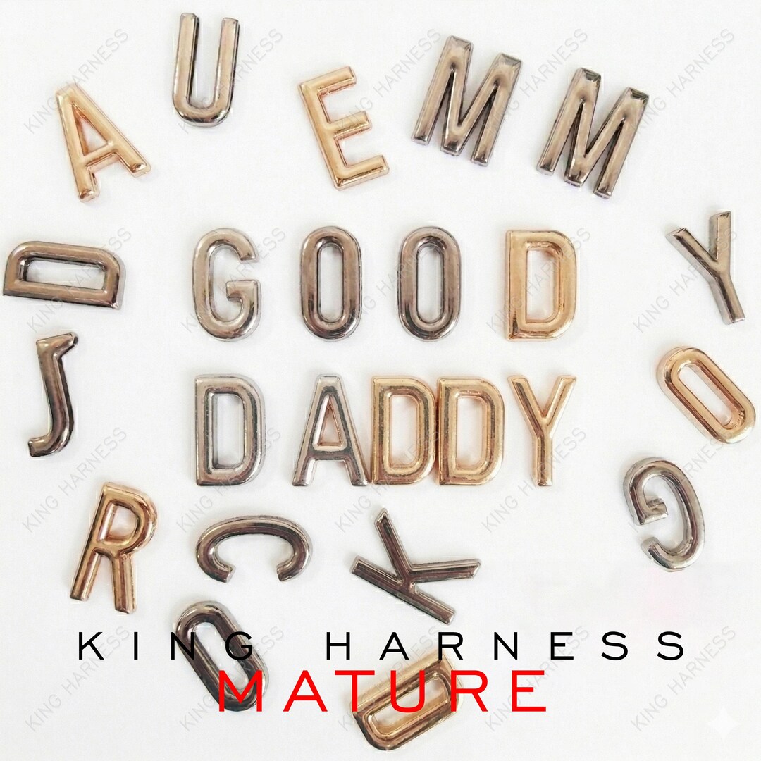 30mm Metal Slide Letters for Custom Collars, Personalized Alphabet ...