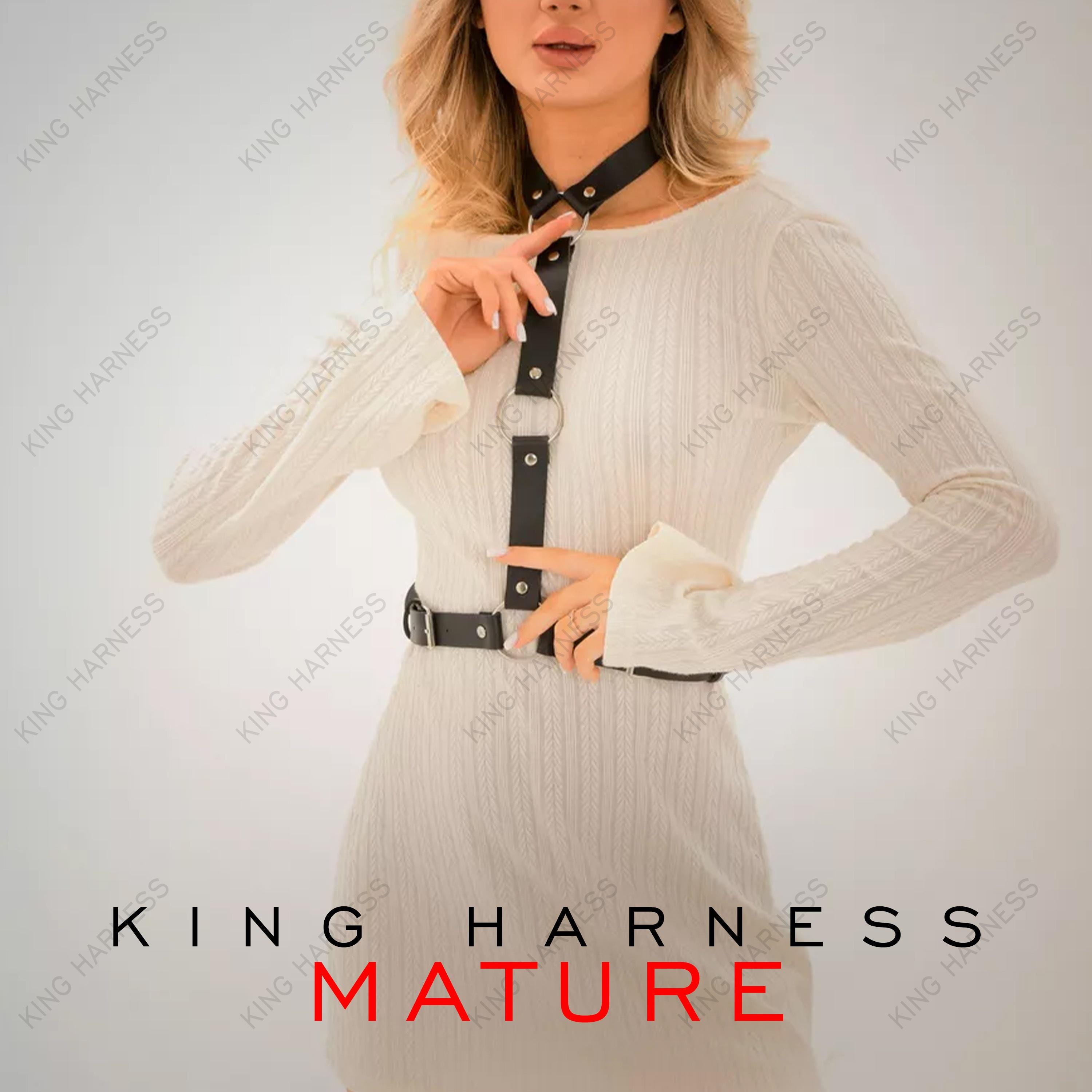 Harness O Ring Choker Thick Suspender Reversible Belt New O-Ring Choker – GB LLC main image 3