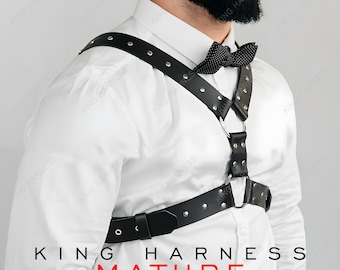 Chest Harness Men, Leather Bondage Harness, Harness Men. Cosplay, Leather Strap Harness, Gothic Harness, Rave Clothing, Men Harness,