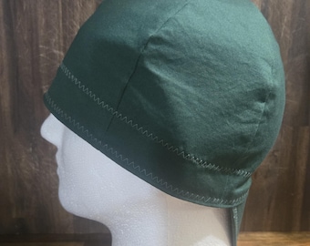 Dark Green  Custom Made Welding Cap/ Hardhat Liner