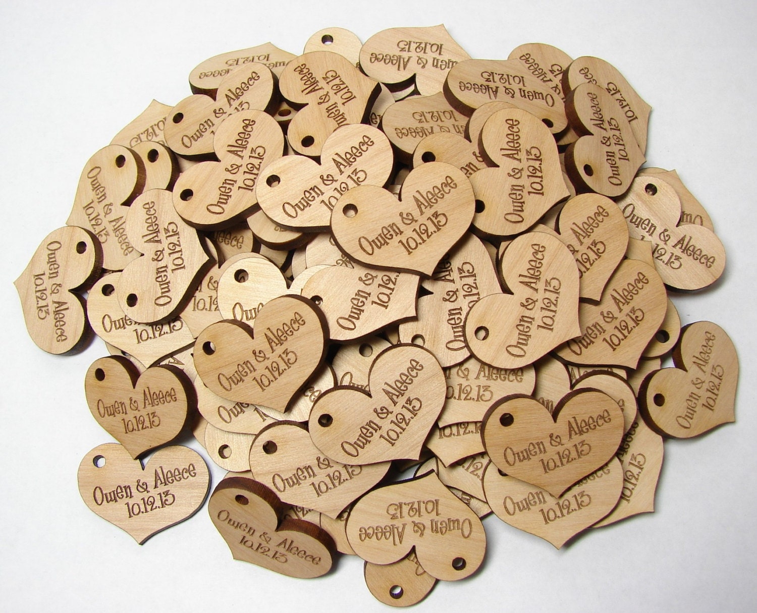 Heart Hang Tags Custom or Personalized Etsy