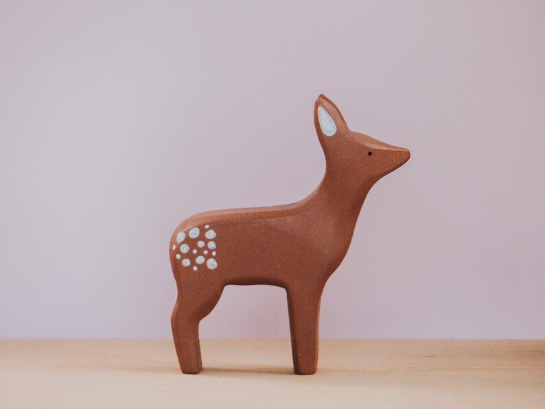 Wooden deer family, Wooden Stag Doe Fawn, Handmade Deer, Montessori toy, Wild animal, Waldorf Deer, Woodland Animal Toys, Christmas Gift