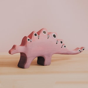 Wooden Stegosaurus Toy, Montessori Prehistoric Animal, Stegosaurus Dinosaur, Waldorf Dinosaur Figure, Adorable Gift, Jurassic Park animals