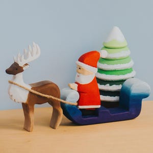 Small wooden santa claus - Etsy 日本