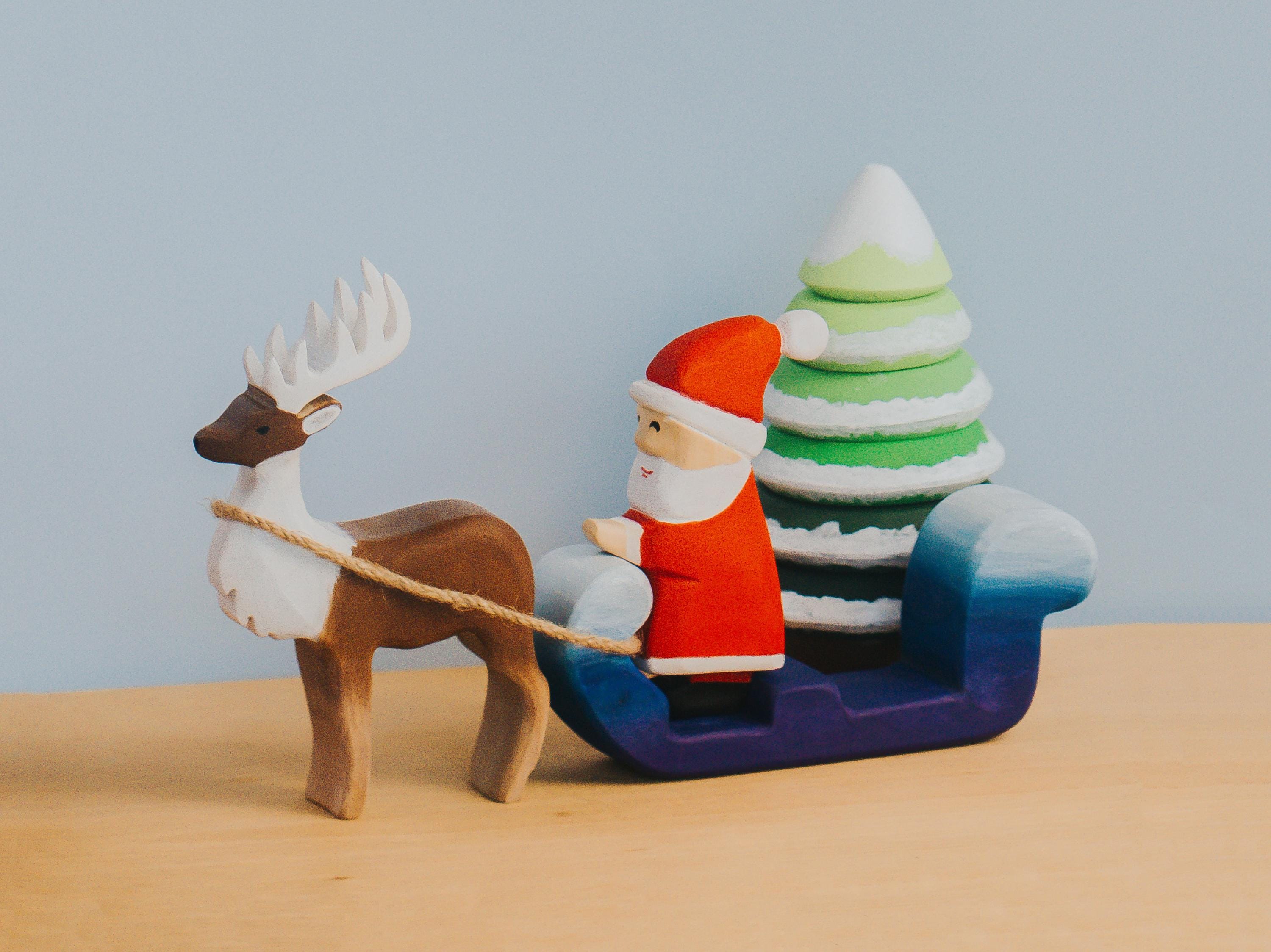 Small wooden santa claus - Etsy 日本