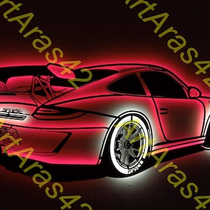 Car Metal, porche metal sign, car silhoutte, car metal sign, car decor, steel wallart