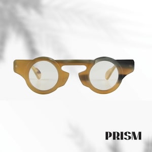 Handmade Buffalo Horn Round Glasses: Vintage Style Optical Frame