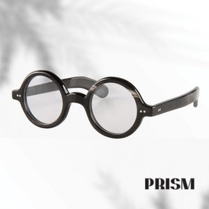 Handmade Natural Horn Round Glasses Without Nose-pad: Unisex Sunglasses or Optical Eyewear