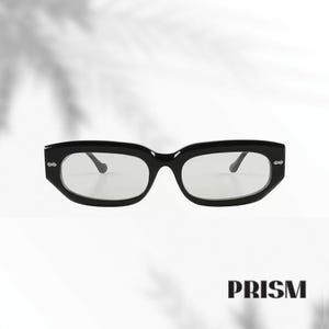 Handmade Natural Horn Rectangle shape eyeglasses : Curved Edge Classic Optical Eyewear