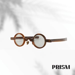 Handmade Natural Horn Round Glasses: Retro Eyewear