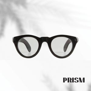 Handmade Natural Horn Cat Eye Glasses: Retro Style Curve Edge Thick Rimmed Eyewear