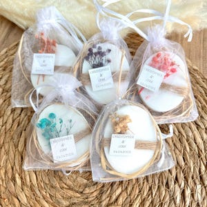 Sapone profumato personalizzato, bomboniere per gli ospiti, bomboniere per sapone per la festa nuziale, bomboniere per sapone fatte a mano