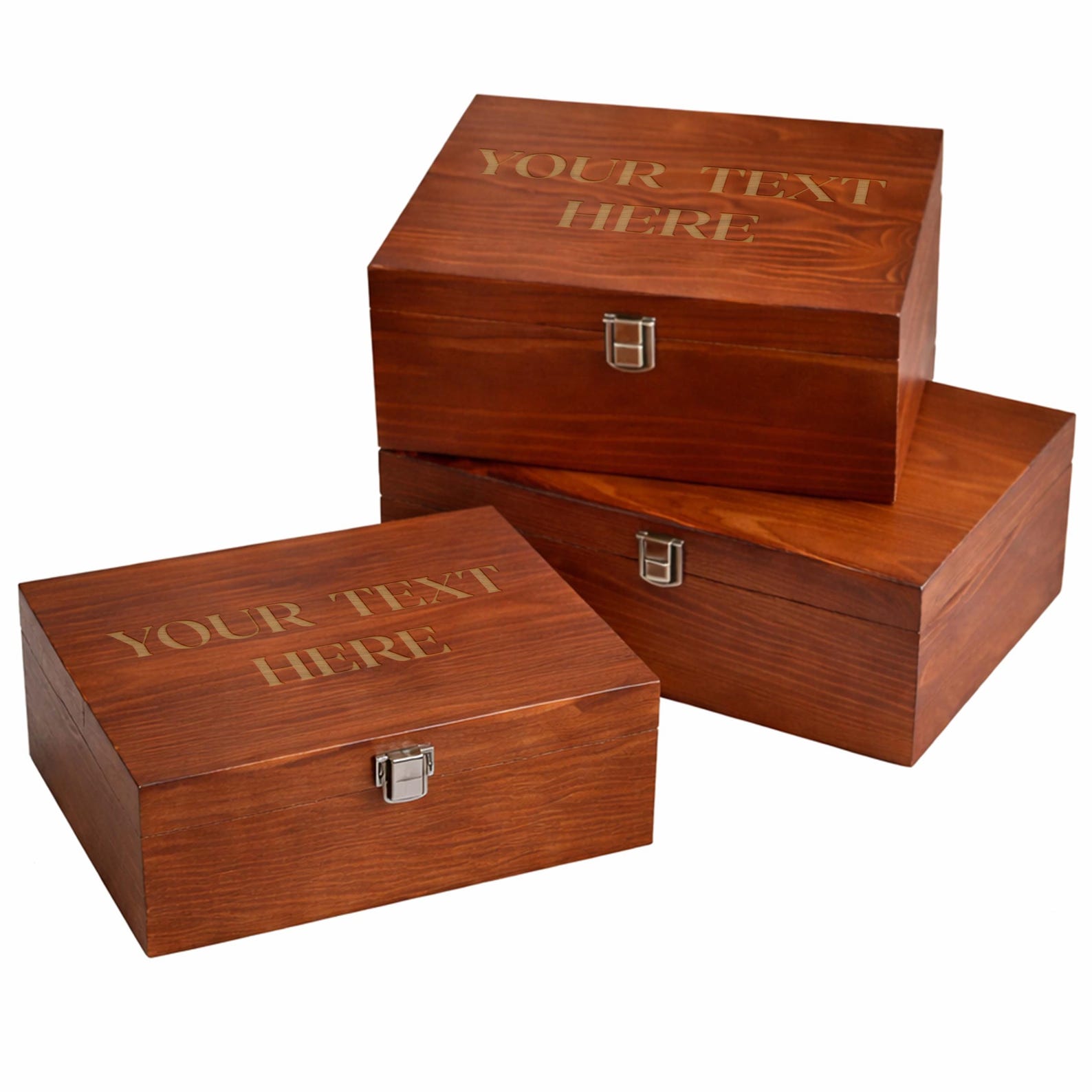 Personalized Wooden Keepsake Box, Custom Engraved Memory Box Wooden ...