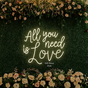 Alles was du brauchst ist Liebe Leuchtreklame - Romantisches Hochzeitslicht - LED Neon Wandschild - Hochzeit Hintergrund Dekor - Verlobungsfeier Neonlicht