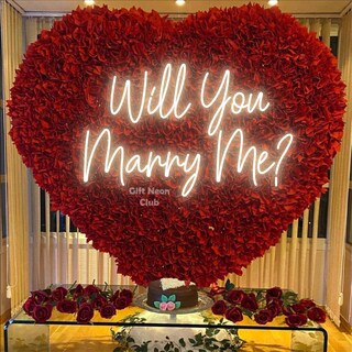 Festone Will You Marry Me Glitter Oro Rosa – Ghirlanda 3m Per Proposta Di Matrimonio E Decorazioni San Valentino