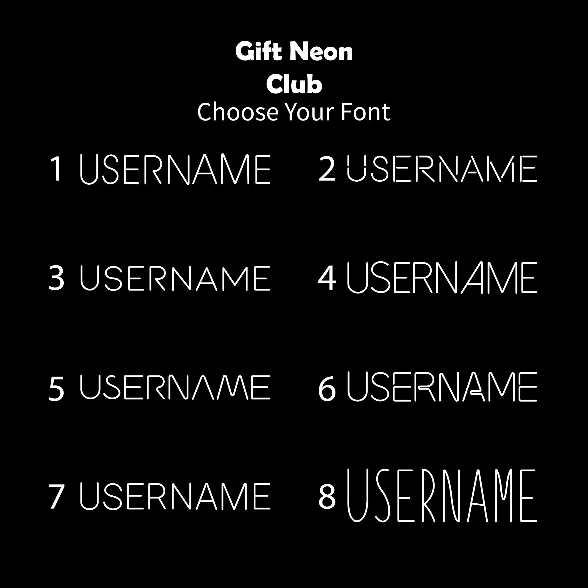 Custom Username Neon Sign / Custom Neon Sign Twitch / Gamertag Neon ...