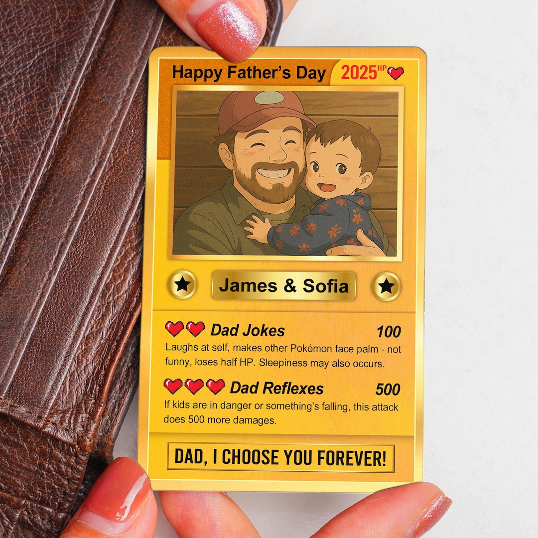 Customized Your Husband And Kid s Photo Father s Day Anime Cards customized-your-husband-and-kid-s-photo-father-s-day-anime-cards