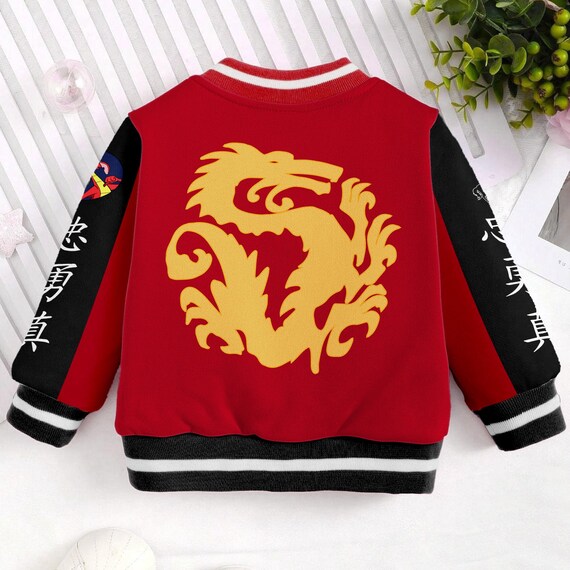Mulan Mushu Dragon Kids and Youth Baseball Jacket, Aldult Unisex 