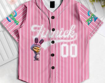 Custom Finnick Zootopia Kids and Youth Baseball Jersey, Aldult Unisex Varsity Baseball Jersey, Disneyland Summer Vacation
