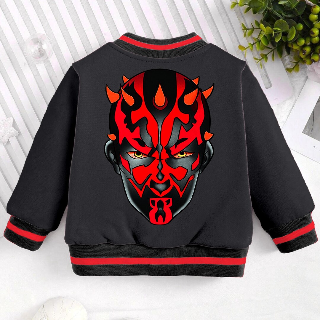 Darth Maul Kids and Youth Baseball Jacket, Aldult Unisex Varsity