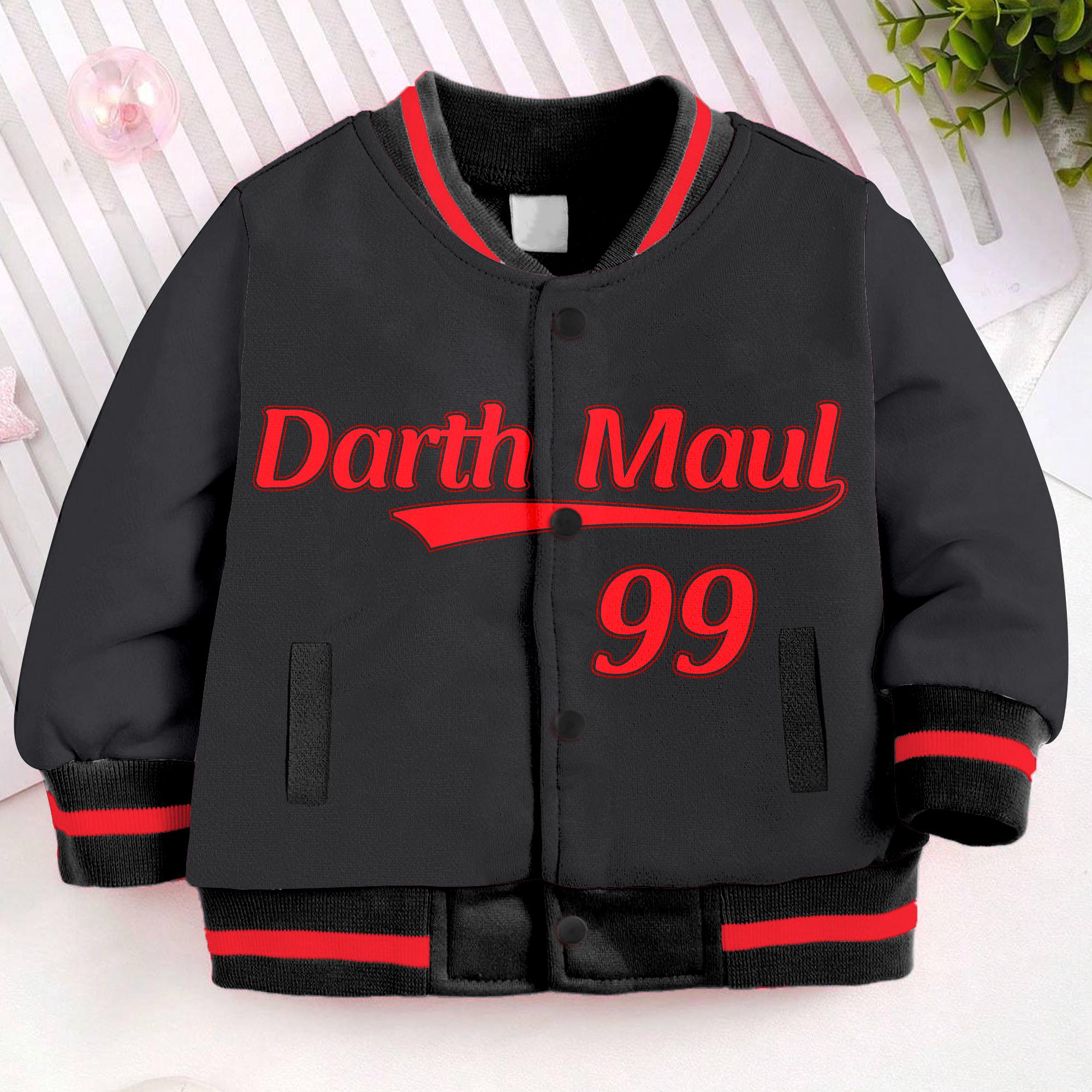 Darth Maul Kids and Youth Baseball Jacket, Aldult Unisex Varsity