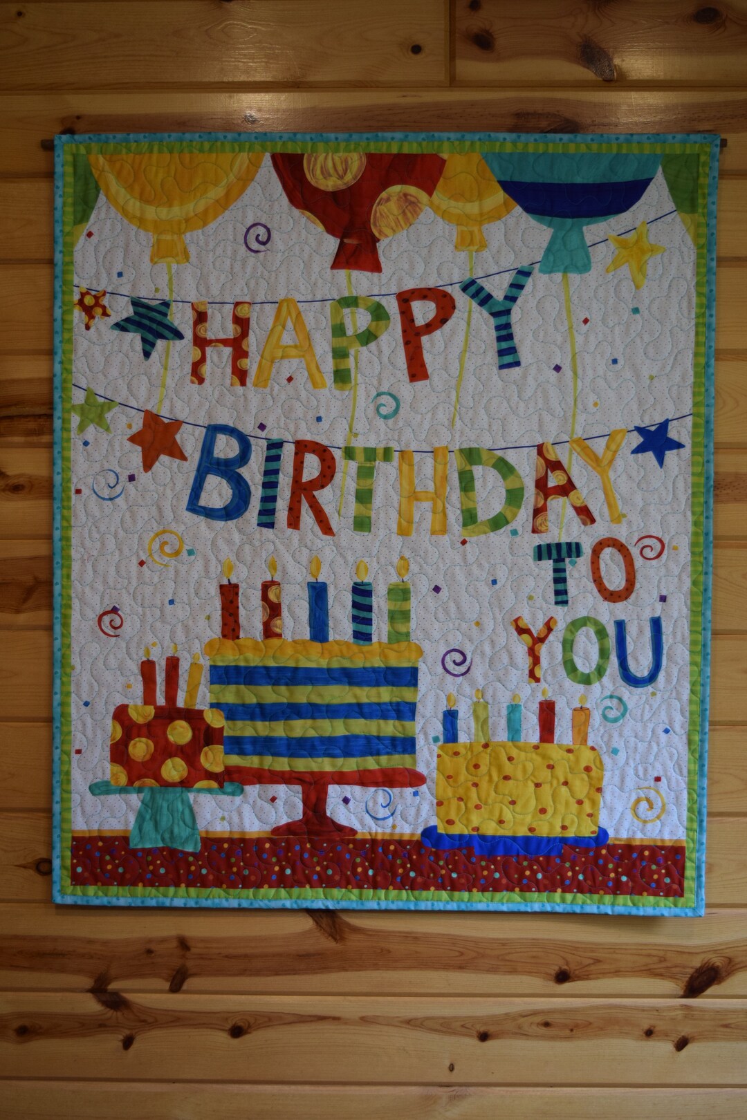 Quilted Wall Hanging Happy Birthday Door Banner Teacher Wall Etsy