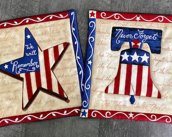 Patriotic Mug Rug: Handmade Independence Day Table Decor
