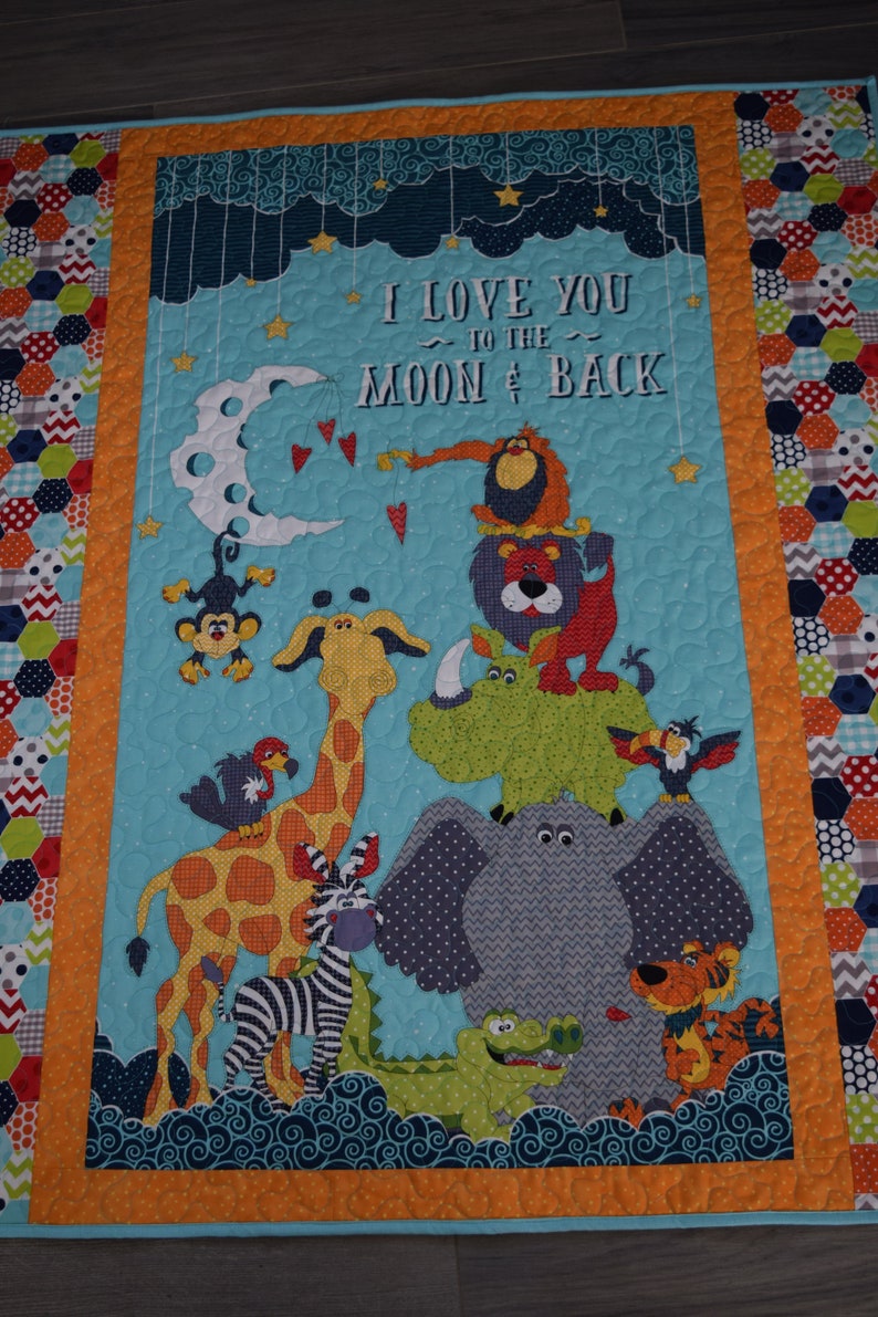 love you to the moon and back baby bedding