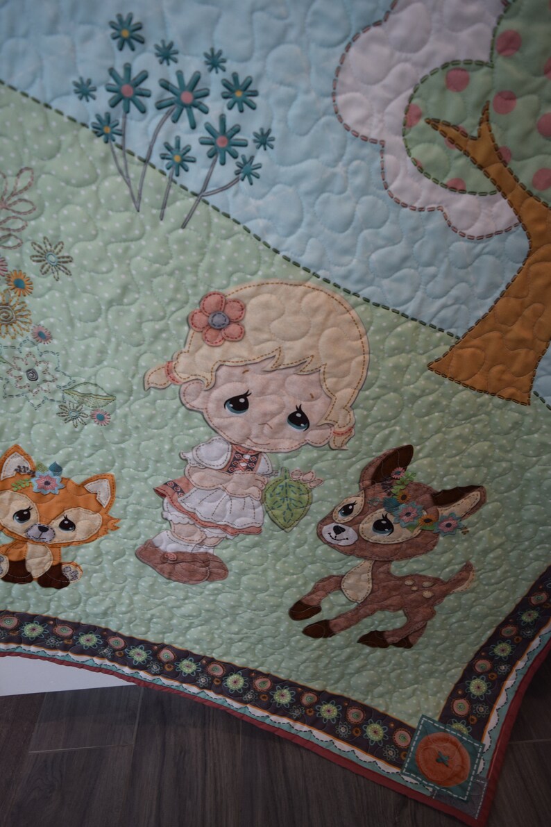 Twin Matching Baby Quilts Baby Quilts Nursery Bedding Precious Moments Quilts Handmade Quilts
