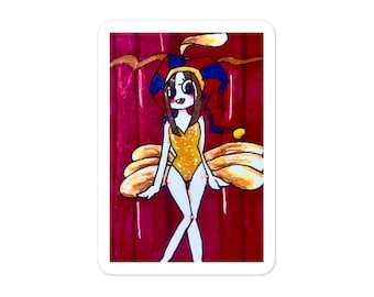 Pomni Golden Suit Vinyl Sticker – The Digital Circus Decal