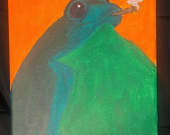 Chill Frog Smoking