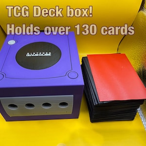 Caja de mazos inspirada en Nintendo GameCube / 16 colores personalizados + pirexiano / soporte opcional para juegos de Nintendo Switch