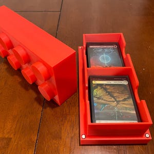 Lego Brick 2x4 Inspired Commander Deck Box | 15 Custom Colors! | Perfect for EDH, TCG, CCG, Dice, and More.