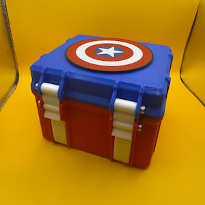 Marvel Captain America Deck Box - EDH Commander 130+ kaarten