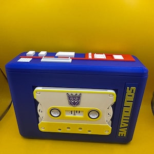 Transformers Soundwave Blaster Cassette Player Deck Box: Holds 130 Double Sleeved Cards