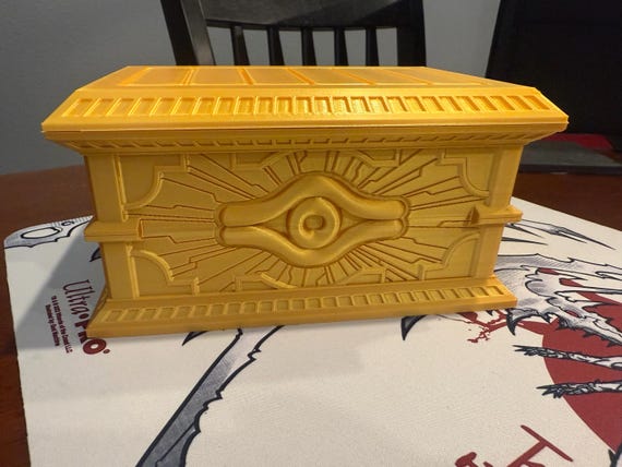 yugioh metal deck box UAONO Card for MTG, 100+ Deck Case with 2 Dividers, PU Leather Storage Box, Compatible with Collectible Trading Cards (Black & Red, Sky Dragon) : Toys & Games the new Double Deck Box can hold everything needed to Duel anywhere Yugioh: Yugi's Legendary Deck.