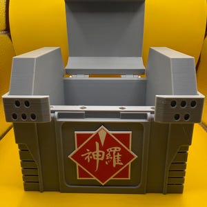 Final Fantasy 7R Shinra Treasure Chest Deck Box: Card & Dice Storage Grey - No Accent