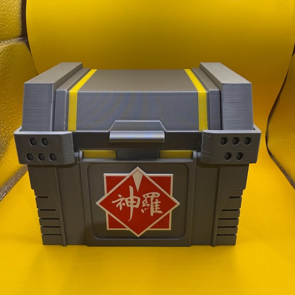 Final Fantasy 7R Shinra Treasure Chest Deck Box: Card & Dice Storage
