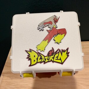 Custom Pokémon Deck Box - The PokeVault Box - 130+ cards Blaziken