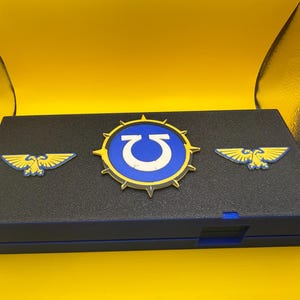 Caixa de baralho 40k TCG - Ultra Marines - [serve para 2 baralhos com capa de 60 cartas ou um baralho de comandante]
