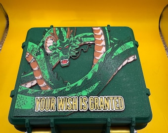 Caja de barajas de Dragon Ball: Estuche para cartas EDH de MTG Commander (130 cartas con funda)