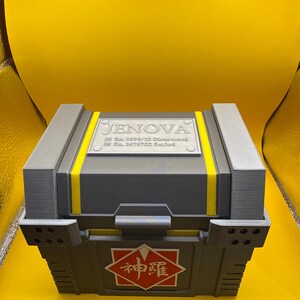 Final Fantasy 7R Shinra Treasure Chest Deck Box: Card & Dice Storage Silver-Accent+Jenova