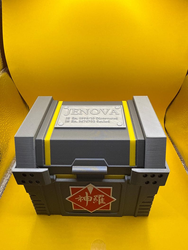 Final Fantasy 7R Shinra Treasure Chest Deck Box: Card & Dice Storage Silver-Accent+Jenova