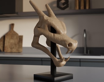 Charizard-Schädel, hochwertiger 3D-Druck - Charizard-Schädel, hochwertiger 3D-Druck