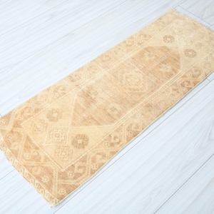 1x3 Turkish Mini Rug,Vintage Small Rug,1x3 Oushak Rug,Natural Gift Rug,1x3 Small Rug,Anatolian Mini Rug,Turkish Rug 1x3, Doormat Rug 1x3,314