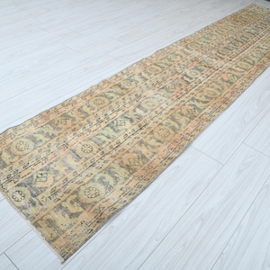 2x11 Runner,Oushak Runner Rug,Turkish Runner 2x11,Vintage Runner,Natural Gift Rug,Anatolian Runner Rug,2x11 Turkish Rug,Handmade Runner,343