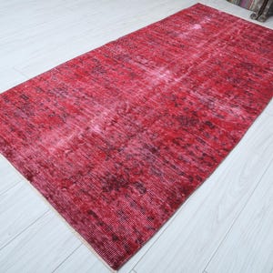 4x8 Türkischer Teppich,Oushak Teppich 100x250,Natural Geschenk Teppich,Ausgeblichener Teppich 100x250,Türkischer Vintage Teppich,Wollteppich 100x200