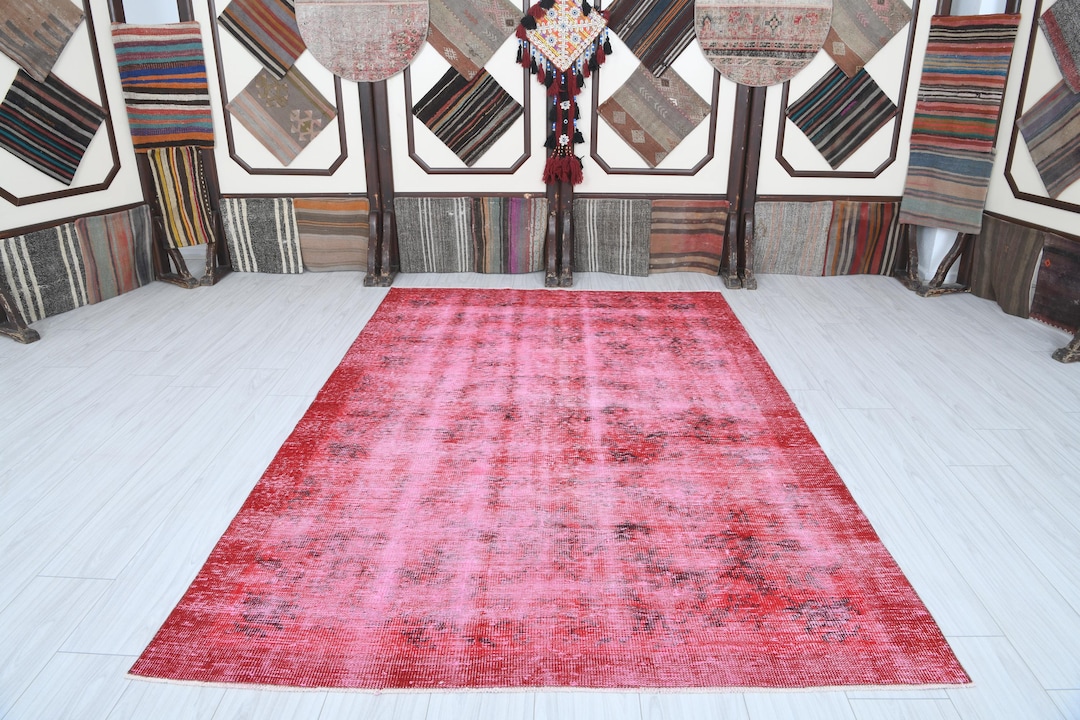 5x8 Vintage Rug, Handmade Area Rug, Turkish Rug 5x8, Natural Rug