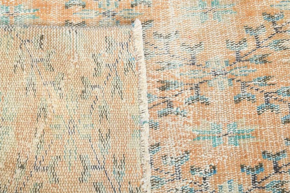 4x8 Turkish Rug,vintage Area Rug,oushak Rug 4x8,natural Gift