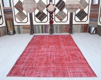 5x9 Turkish Rug,Soft Vintage Rug,Oushak Rug 5x9,Natural Gift Rug,Faded Rug,5x9 Area Rug,Anatolian Muted Rug,Turkish Rug 5x9,Wool Rug 5x9,29